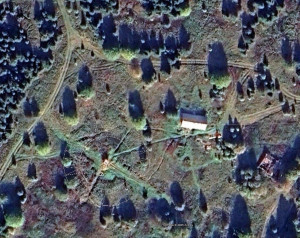 А это паутинка ВЧ Земли на местности