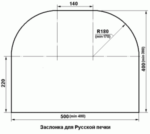 Внешний лист заслонки
